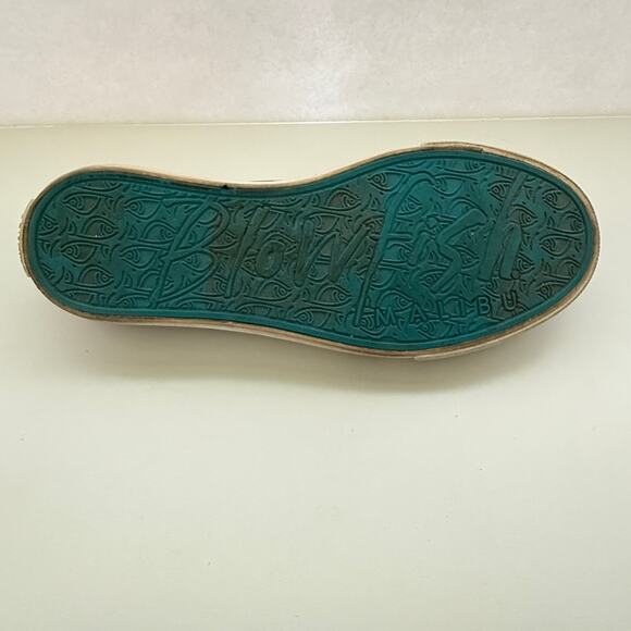 Blowfish Malibu Floral Print Zip Lace Up Sneakers Sz 7 Distressed Rugged Skater - Picture 9 of 11